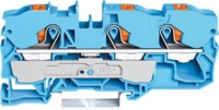 WAGO 2210-1304 - 3-Leiter-Durchgangsklemme, mit Dr&uuml;cker 10 mm&sup2;, blau