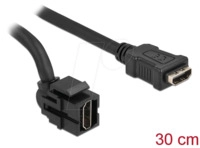 DELOCK 86854 - Keystone Modul HDMI Buchse 250&deg; > Buchse mit Kabel