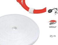 LTC 1220 PRO - Klettbandrolle Dual, 25m, wei&szlig;