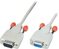 LINDY 31519 - Kabel Seriell, SUB-D 9, Stecker/Kupplung, 2,0 m
