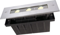 DEKO 730292 - Bodeneinbauleuchte Line I, 5,5W, 3000 K, silber, 340 lm, IP67