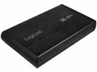 LOGILINK UA0082 - externes 3.5'' SATA, HDD/SSD Gehäuse, Alu, USB 2.0, schwarz