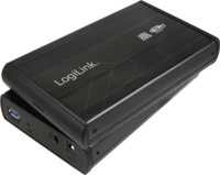 LOGILINK UA0107 - externes 3.5'' SATA HDD Geh&auml;use, USB 3.0, Aluminium, schwarz