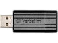 VERBATIM PS 64 - USB-Stick, USB 2.0, 64 GB, PinStripe Schwarz