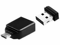 VERBATIM 49821, VERBATIM 49821 - USB-Stick, USB 2.0, 16 GB, Nano, microUSB