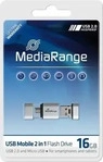 MEDIARANGE MR931-2, MEDIARANGE MR 931-2 - USB-Stick, USB 2.0, 16 GB, Kombo Micro USB