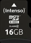 INTENSO MSDHC16G - MicroSDHC-Speicherkarte 16GB, Intenso