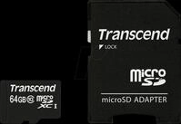 TS64GUSDXC10 - MicroSDXC-Speicherkarte 64GB, Transcend Class 10