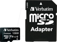 VERBATIM 44085 - MicroSDXC-Speicherkarte 128GB, Verbatim, Class 10 VERBATIM 44085 - MicroSDXC-Speicherkarte 128GB, Verbatim, Class 10