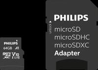 PHI FM64MP45B - microSDXC-Card, 64GB Class 10 incl. Adapter UHS-I U1