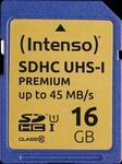 INTENSO 3421470 - SDHC-Speicherkarte 16GB, Intenso Class 10 - UHS-1