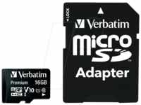 VERBATIM 44082 - MicroSDHC-Speicherkarte 16GB, Verbatim, Class 10