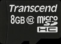 TS8GUSDC10 - MicroSDHC-Speicherkarte 8GB, Transcend, Class 10