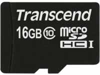 TS16GUSDC10 - MicroSDHC-Speicherkarte 16GB, Transcend, Class 10
