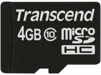 TS4GUSDC10 - MicroSDHC-Speicherkarte 4GB, Transcend, Class 10