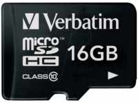 VERBATIM 44010 - MicroSDHC-Speicherkarte 16GB, Verbatim, Class 10