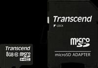 TS8GUSDHC10 - MicroSDHC-Speicherkarte 8GB, Transcend Class 10