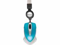 VERBATIM 49022 - Maus (Mouse), mit Kabeleinzug, USB, blau