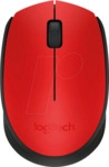 LOGITECH M171 RT - Maus (Mouse), Funk, M171, rot