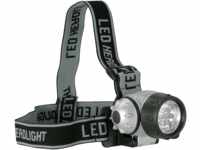 LED KOPFLAMPE7 - LED-Stirnleuchte, schwarz / grau, 3x AAA (Micro)