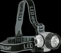 LED KOPFLAMPE7 - LED-Stirnleuchte, schwarz / grau, 3x AAA (Micro)