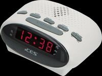 LENCO ICR210WH - UKW Radiowecker, LED-Display, wei&szlig;