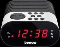LENCO CR-07WH - UKW Radiowecker, LED-Display, wei&szlig;