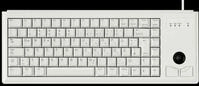 G84-4400LPBDE-0 - Tastatur, PS/2, grau, kompakt, Trackball