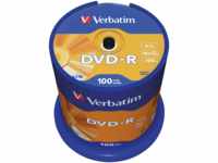 VERBATIM 43549 - Verbatim DVD-R 4,7GB, matt, 100er Pack Spindel