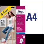AVZ MD1001 - Transferfolien f&uuml;r helle Textilien, 210 x 297 mm, 5 B&ouml;gen