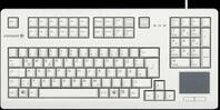 G80-11900LUMDE-0 - Tastatur, USB, grau, Touchpad