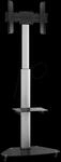 MYW HP1DL - LCD/Plasma Standfu&szlig;, drehbar, silber/ schwarz