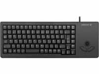 G84-5400LUMEU-2 - Tastatur, USB, schwarz, kompakt, Trackball, US