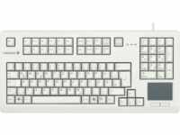 G80-11900LUMEU-0 - Tastatur, USB, grau, Touchpad, US-Layout