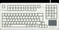 G80-11900LUMEU-0 - Tastatur, USB, grau, Touchpad, US-Layout