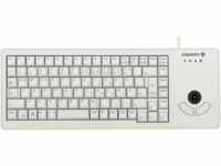 G84-5400LUMDE-0 - Tastatur, USB, hellgrau, kompakt, Trackball