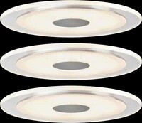 PLM 92917 - Einbauleuchte LED Whirl, 3x6 W, 3000 K, dimmbar, rund, alu