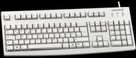 CHERRY G83UK USB - Tastatur, USB, hellgrau, UK