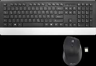 MR OS105 - Tastatur-/Maus-Kombination, Funk, schwarz/silber