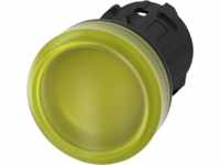 ACT01 6AA30-0AA0 - Leuchtmelder, 22 mm, rund, Kunststoff, gelb, Linse, glatt