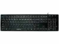 LOGILINK ID0138 - Tastatur, USB, beleuchtet, schwarz