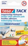TESA 59401 - tesa&reg; TACK doppelseitige Klebepads, 200 St&uuml;ck
