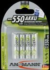 ANS 5030772 - NiMh Akku, AAA (Micro), 550 mAh, 4er-Pack
