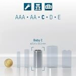 ANS MAXE 2X2500 - maxE, NiMh Akku, C (Baby), 2500 mAh, 2er-Pack