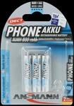 ANS 3XAAA DECT - Dect, NiMh Akku, AAA (Micro), 800 mAh, 3er-Pack