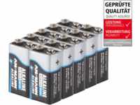 ANS AL10 9V - Alkaline Batterie, 9-V-Block, 10er-Pack