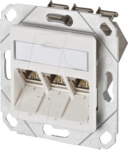BTR 1309131102-E - E-DAT modul 3 Port UPk Cat.6A reinwei&szlig;