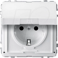 EL ME 23107219 - Aquadesign Steckdose, mit Klappdeckel, polarwei&szlig;