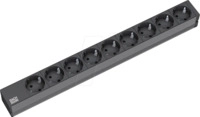 BACH 333.506 - 19'' Steckdosenleiste, 1HE, 9-fach