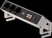 BACH 902.502 - 3x Schutzkontakt, 2x CAT6, 1x HDMI, 1x USB 3.0, GST18 0,2m